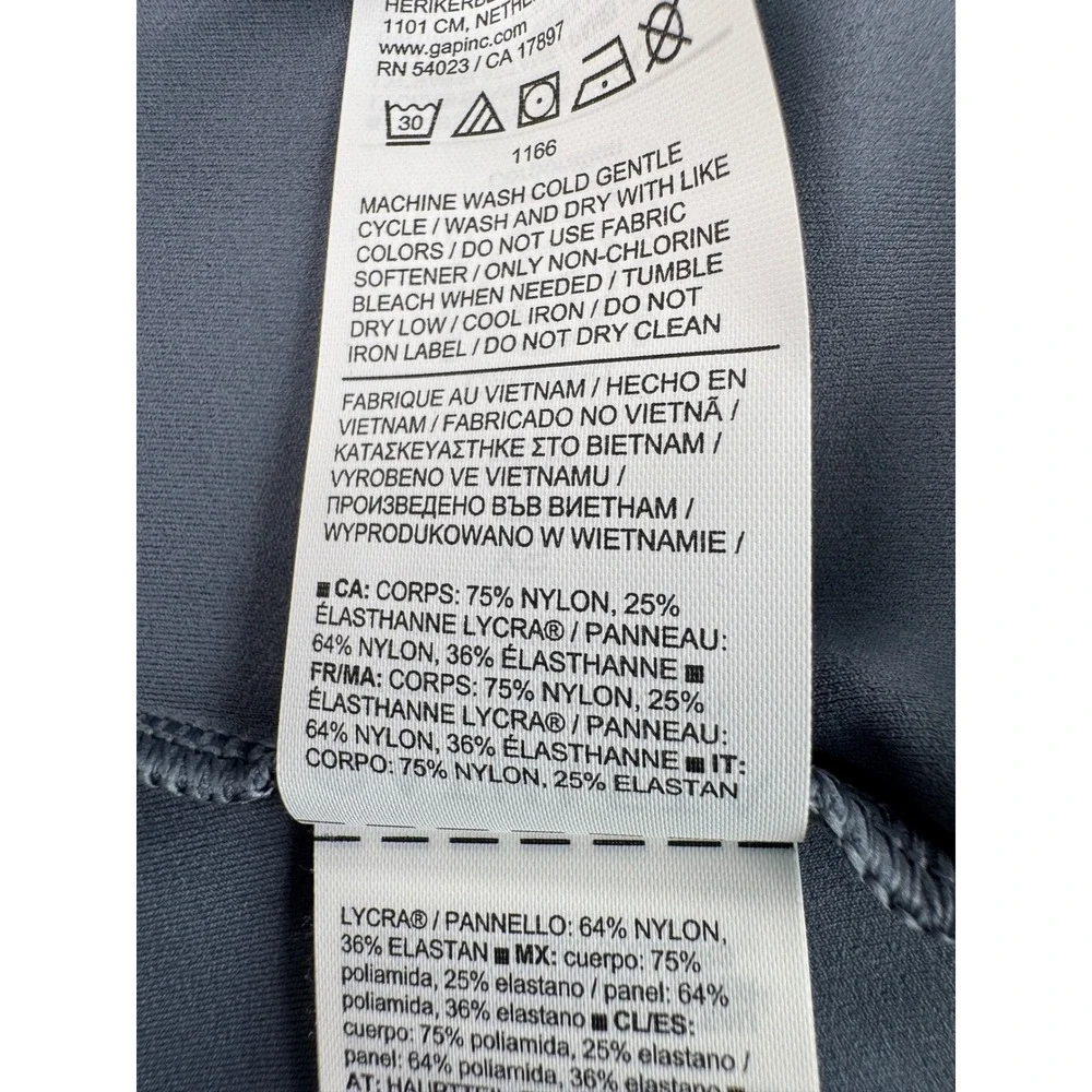 Athleta Transcend Racerback‎ Mesh Tank Slate Blue XS Yoga Workout